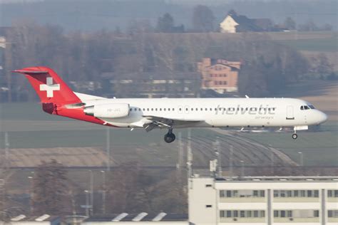 Helvetic Airways Hb Jvc Fokker F 100 19032016 Zrh Zürich