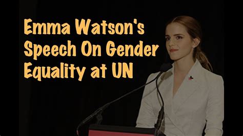 English Speech Emma Watson Gender Equality English Hot Sex Picture