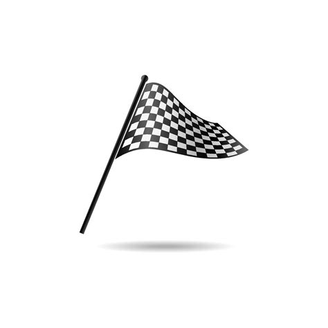 Checkered Flag Vector Checkered Flag Icon Checkered Flag Illustration