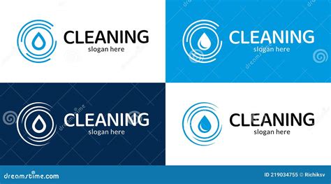 Modern Cleaning Service Logotype Stock Vector Illustration Of