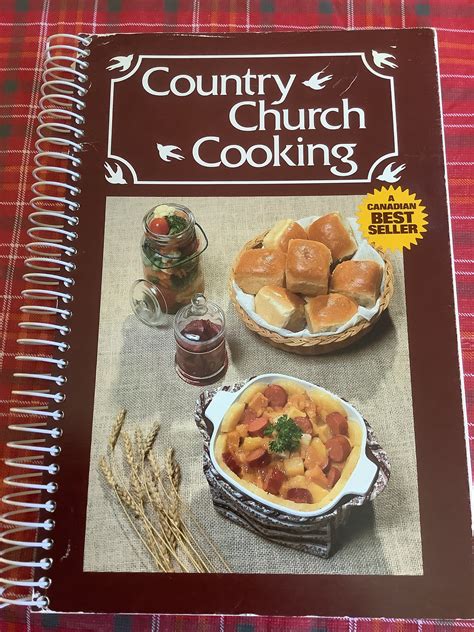 Country Church Cooking Cookbook By Josephburgs Mens Etsy