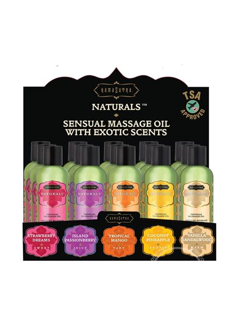 Kama Sutra Naturals Massage Oil 2oz 15 Per Display 739122121026 Ebay