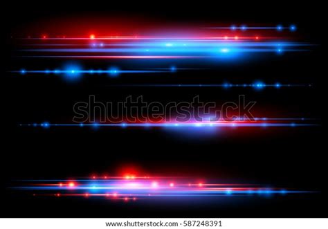Light Flares Red Blue Stock Vector Royalty Free 587248391