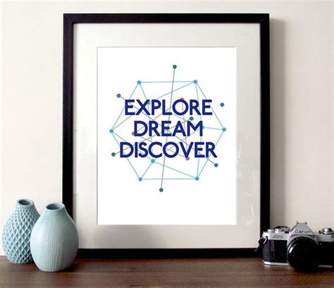 Explore Dream Discover Mark Twain Quote Print