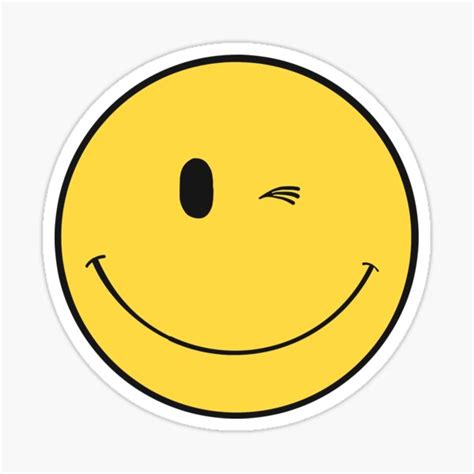 Winking Emoji Sticker By Katasstrophies Redbubble