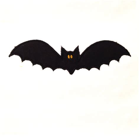Simple Bat Filled Embroidery Design And Appliqué Machine Embroidery Geek