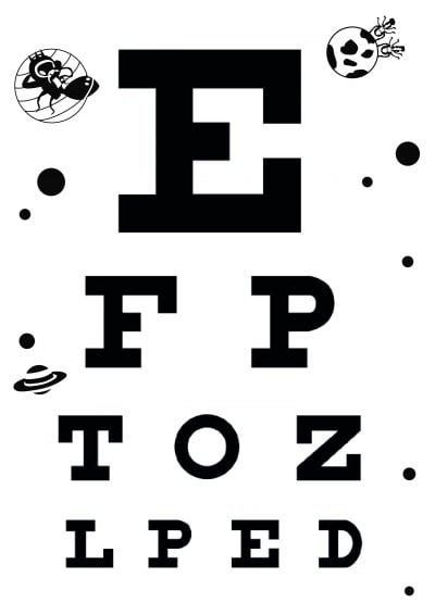 Download Free Eye Charts A4 Letter Size 6 Meter 3 Meter Snellen