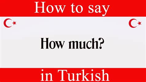 How To Say How Much In Turkish Learn Turkish Fast With Easy Turkish