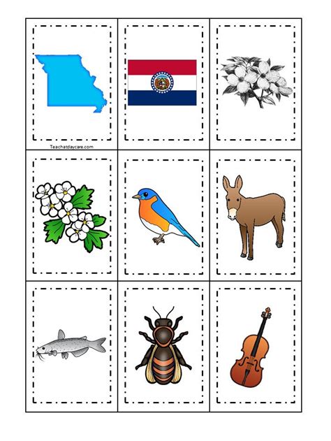 30 Missouri State Symbols Themed Learning Games Download Zip Etsy