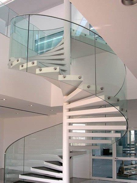 Glass Railing Spiral Staircase Demax Arch
