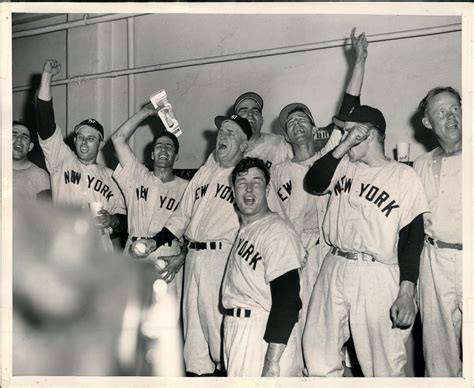 lot detail 1949 new york yankees celebrate the sporting news collection archives original