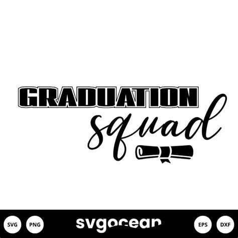 Graduation Squad Svg Vector For Instant Download Svg Ocean — Svgocean
