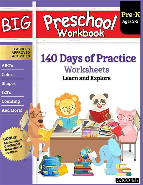 Buy Big Preschool Workbook Ages 3 5 140 Days Of Prek Learning