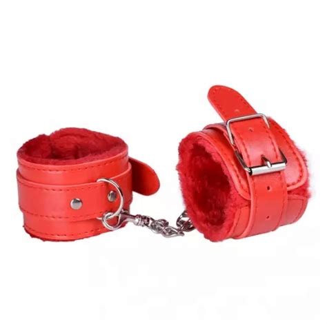Furry Plush Handcuffs Leather Sex Hand Cuffs Adult Erotic Toys Bdsm Restraint Shackle Devices