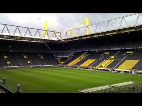 Borussia dortmund's (bvb) bus left the team's home grounds, signal iduna park stadium, wednesday, ahead of the german football team's champions league match against as monaco, just. Borussia Dortmund Signal Iduna Park Stadium 4K - YouTube