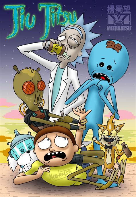 My Fan Art Homage To Rick And Morty Tv Series Bjj Jiu Jitsu