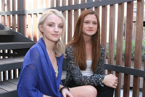 evanna lynch and bonnie wright harry potter actresses photo 27575068 fanpop