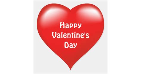 Happy Valentines Day Red Heart Love Sticker