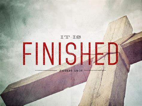 Sharefaith Media It Is Finished Easter Graphics Powerpoint