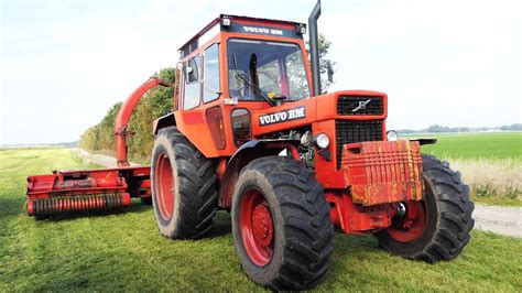 Volvo Bm 2654 In The Field Chopping Grass W Taarup Forage Harvester