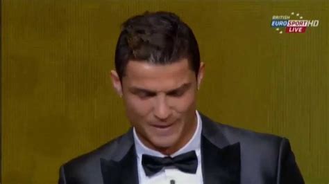 Cristiano Ronaldo Crying After Winning Fifa Ballon D Or 2013 Youtube