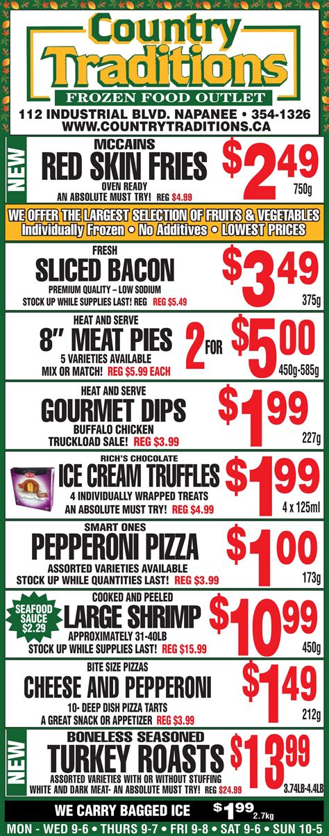 Weekly Specials Country Traditions Napanee