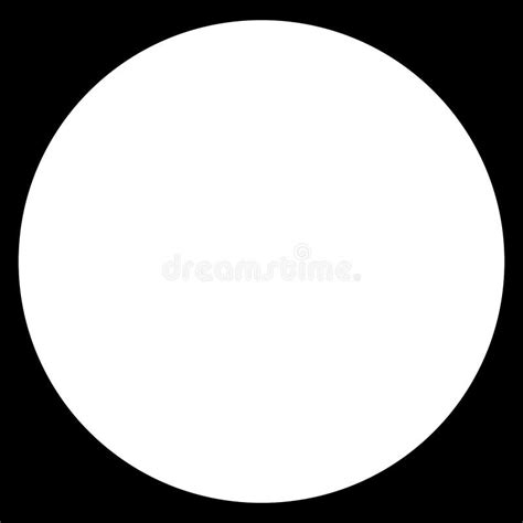 Blank Empty Glossy Shiny Circle Design Element Circle With Copyspace