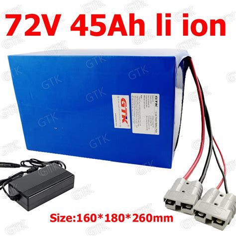 Vertical industry integration ensures 6000 cycles with 80% dod. GTK customize 72v 45Ah li ion battery lithium ion 50A BMS ...
