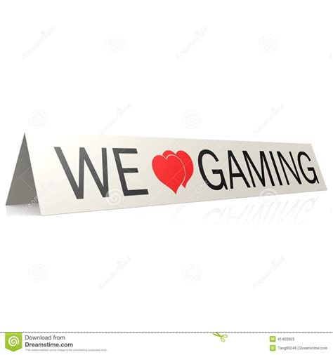 We Love Gaming Stock Illustration Illustration Of Rendered 41403953