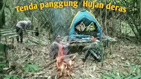 Camping Hujan Deras Bermalam Di Hutan Bambu YouTube