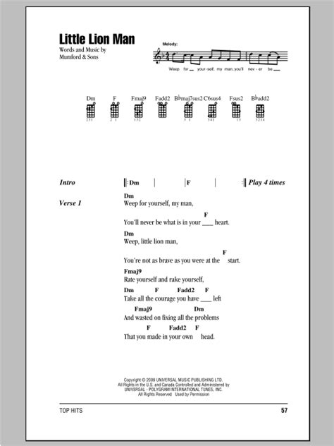 Little Lion Man | Sheet Music Direct
