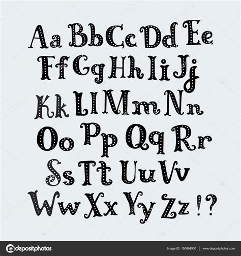 Alphabet Letters Lowercase Uppercase And Numbers Vector Alphabet
