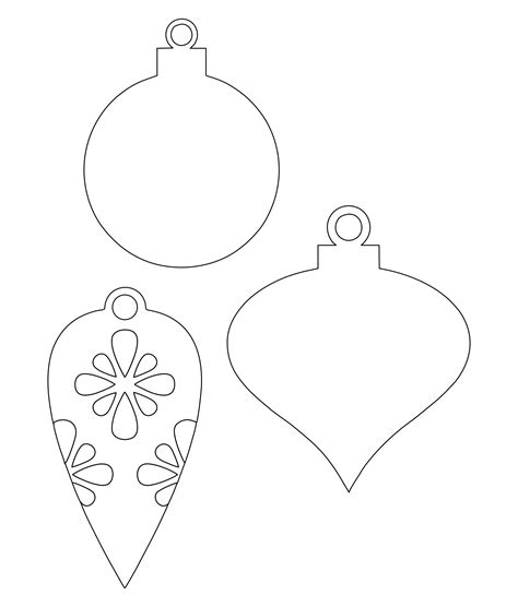 Free Printable Cut Out Christmas Ornaments Printable Templates
