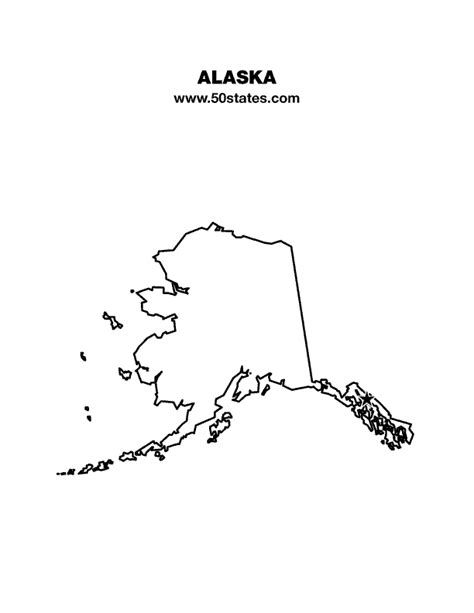 Blank Map Of Alaska World Map Gray