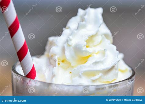 Cappuccino With Whipped Cream In Kebun Raya Bogor Stock Image
