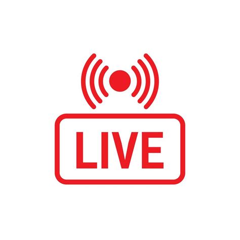 Live Stream Live Symbol Symbol Für Live Streaming 5261370 Vektor