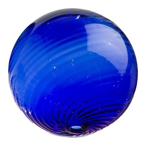 Sphere 8 Cobalt Twirled Blue Glassware Glass Blowing Blue Glass