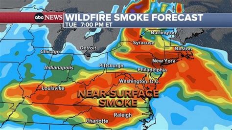 Wildfire Smoke Map Which Us Cities States Are Being Impacted By