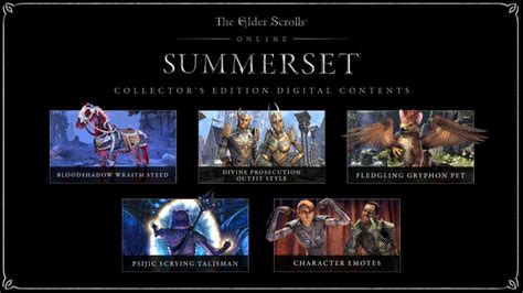 Buy The Elder Scrolls Online Summerset Digital Collectors Edition