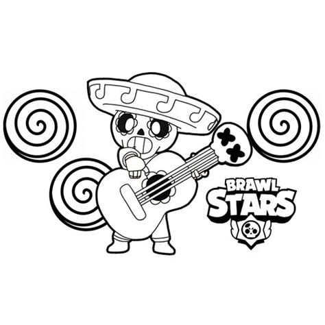Poco Brawl Stars Coloring Page 🐹 Free Online Coloring Pages 🍄
