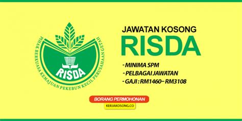 Jika ya anda berada di halaman yang betul. Jawatan Kosong RISDA 2019 - Jawatan Kosong Kerajaan ...