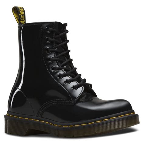 Dr Martens Womens Modern Classic Black Patent Boots 11821011