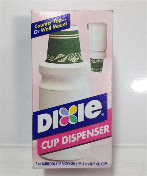 Vintage Nos Oz Dixie Cups Dispenser Counter Or Wall Mount New