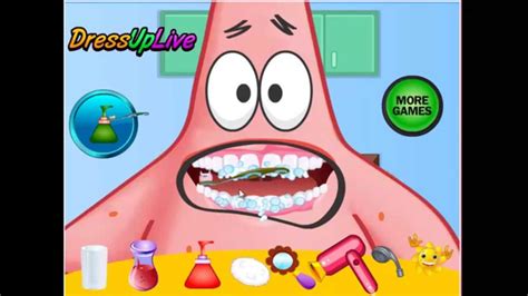Spongebob Squarepants Patrick Tooth Problem Online Video Games Youtube