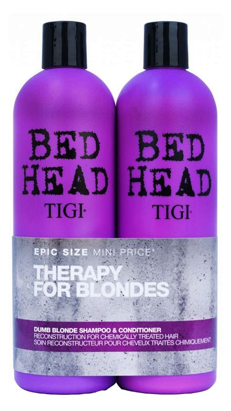 K B Tigi Bed Head Dumb Blonde Shampoo Balsam X Ml