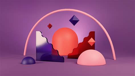3d Abstract Compositions 2020 On Behance
