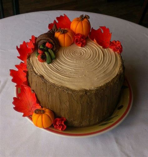 Image #31 from 32, easy thanksgiving cake decorating ideas. Fall Thanksgiving Cake | Fall cakes decorating ...