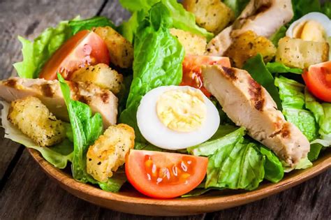 Salade césar au poulet WW Recette weight watchers