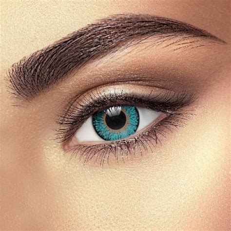 Funky Vision Monthly Contact Lenses Three Tone Aqua Set 3 Month