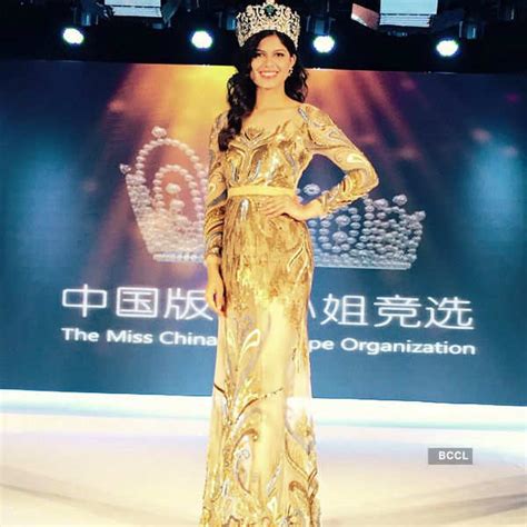Beauty Queen Asha Bhat Judges Miss China Pageant Beautypageants